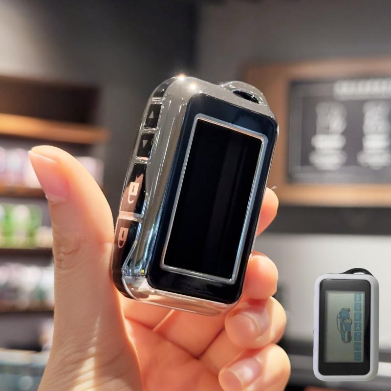 

Чехол для автомобильного ключа из ТПУ для Starline E90 E60 E91 E61 E63 E65 E85 E92 E95 E96 Противоугонные ЖК-ключи с дистанционным управлением Автомобильные аксессуары чёрный