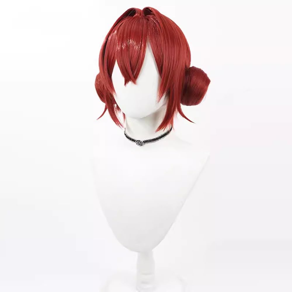 Heat-Resistant Anime Full Wig for Cosplay, Costume Accessory, Parties, Events, and Disguise, Includes Wig Net, Slimming Effect, Cute, Ange Katrina