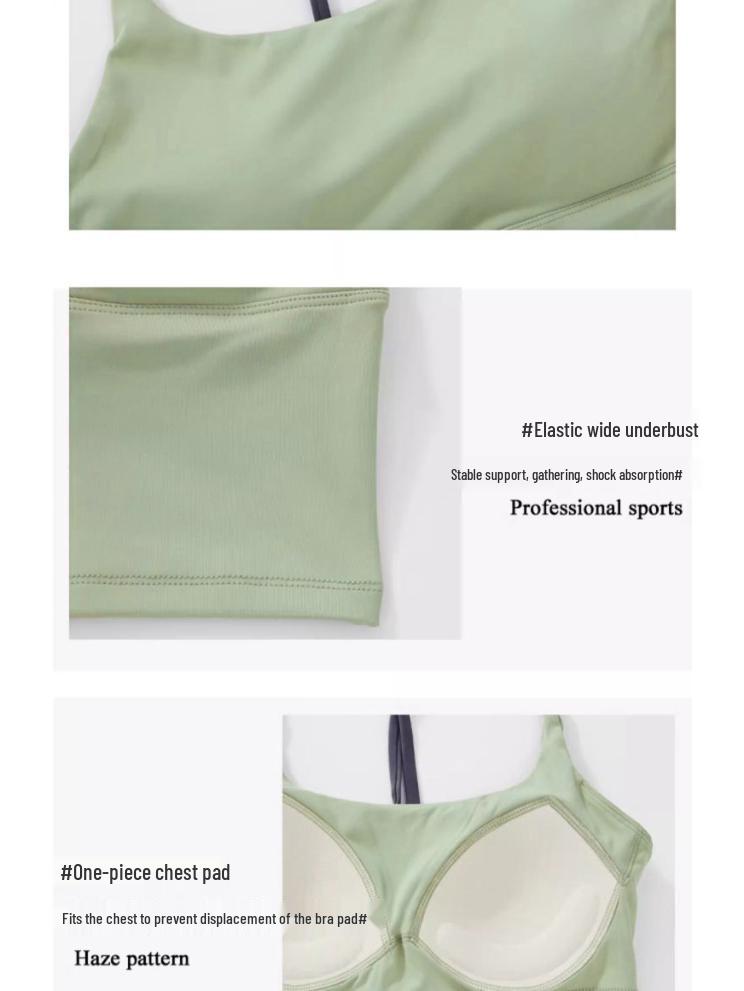 Women's Shockproof Push-Up Strappy Sports Bra - Color Block, Anti-Exposure, Perfect for Spring/Summer Fitness, Running, and Yoga.