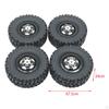 4 Pack of RC Tires and Wheels for 1/12 MN82 MN78 1/16 Car Spare Components