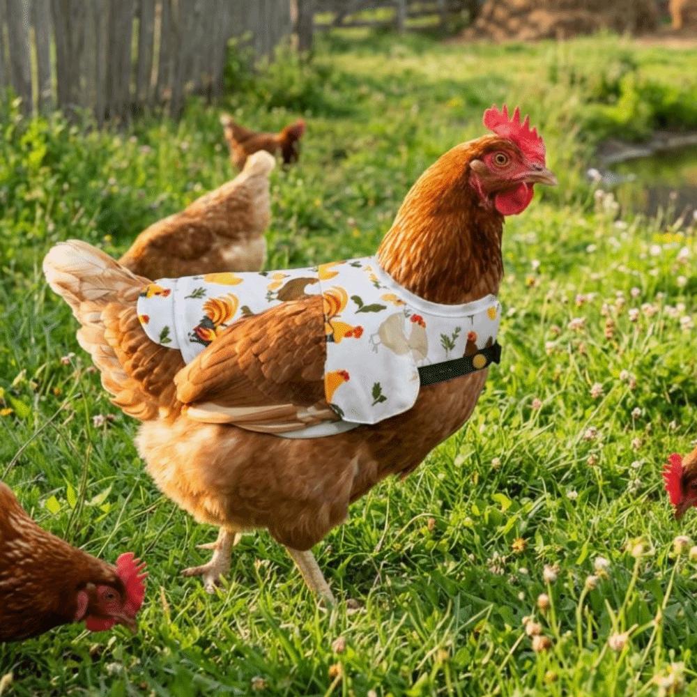 Adjustable Hen Apron Waterproof Chicken Harness Vest Practical Chicken Dress  Pet Clothes