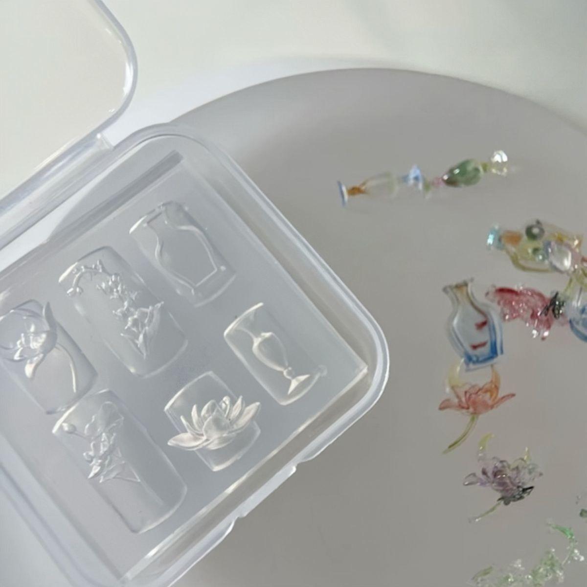 Lotus Collection: Spring/Summer Silicone Nail Mold - New Chinese Style Vase