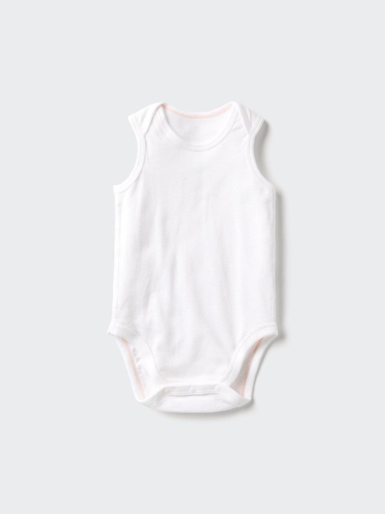 Uniqlo Japan Cotton Mesh Bodysuit Sleeveless