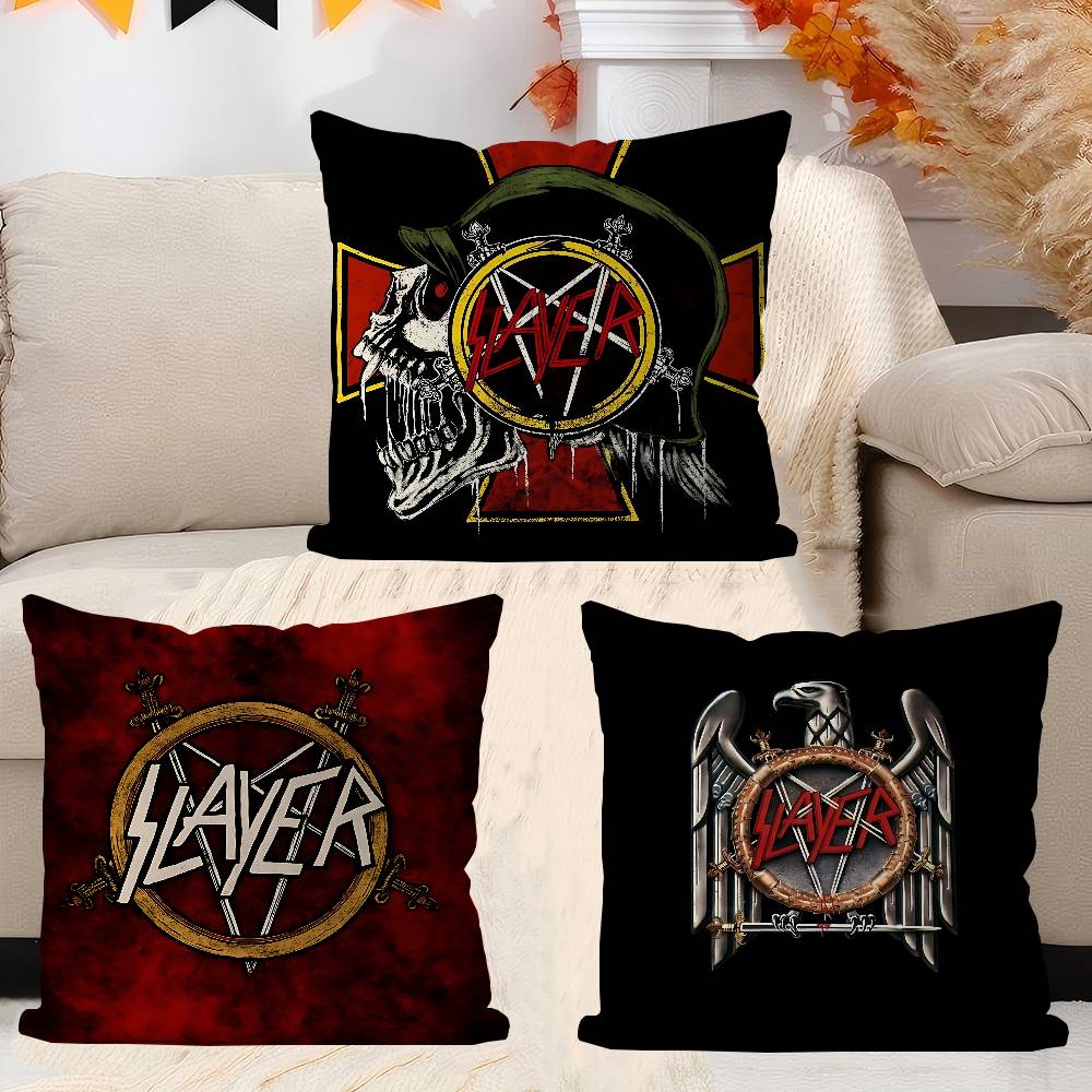 S-Salyer Font And Slayer Logo Pillow Cover Sofa Cushion Cover Home Room Decoration Children Gift