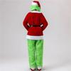 Long Hairy Christmas Green Hairy Grinch Weird Jacket Santa Fluffy Christmas Costume