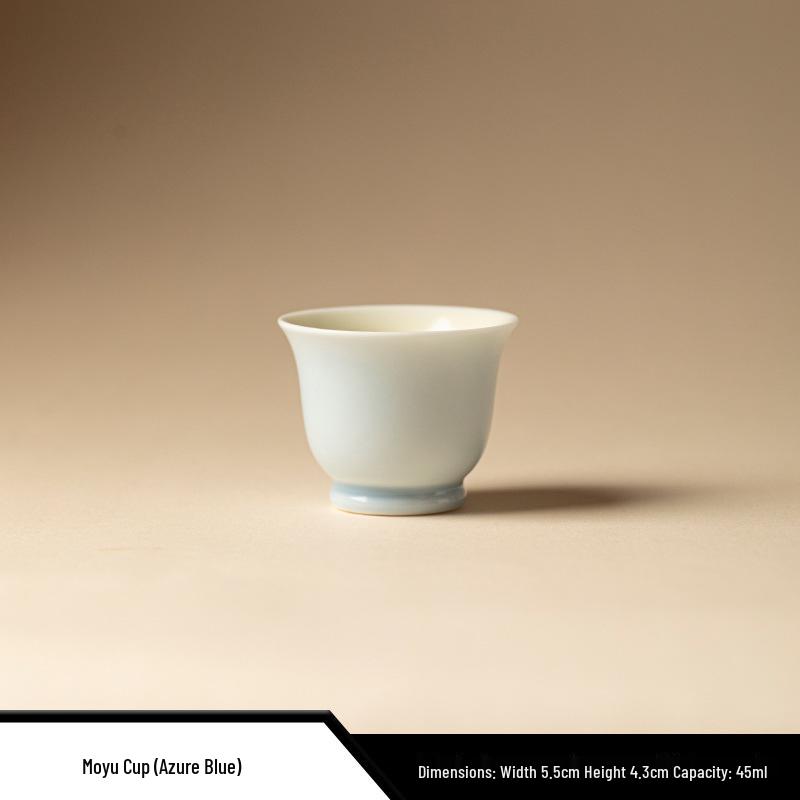 Women's Boutique Colored Glaze Ink Teacup Set: Ceramic Kung Fu Tea Tasting Cup for Guests