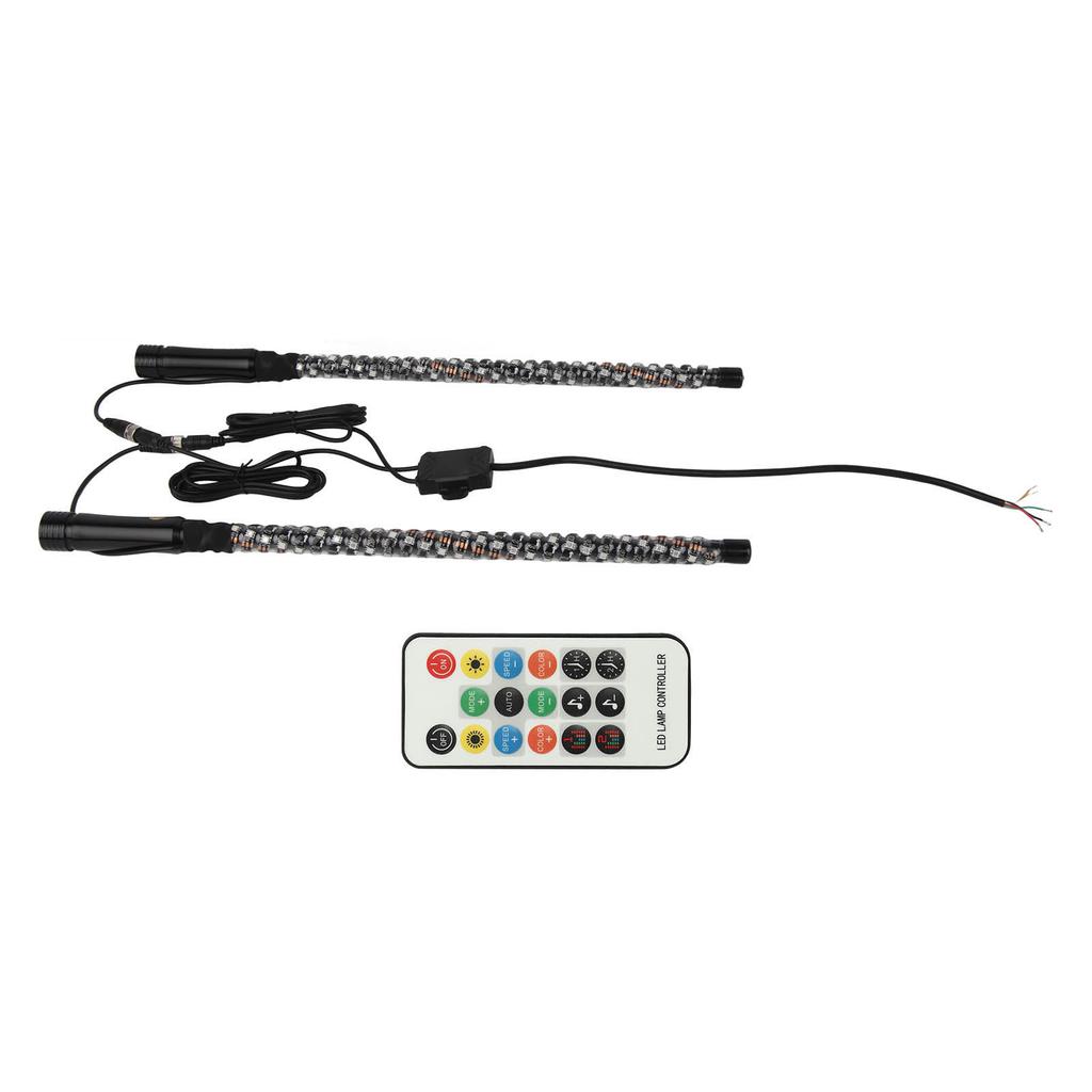 RGB LED Whip Light with Flag APP Control 300 Patterns 366 Modes 12V for UTV ATV Off Road Vehicle Boat
