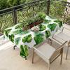 Rectangle Tablecloth Summer Monstera Palm Leaf Table Cloth for Table Decor Tropical Green Leaves Tables Cover for Holiday Party