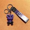 Adorable Galaxy Gradient Bear Silicone Keychain Trendy Fashion Accessory