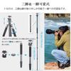 ARTCISE Carbon Fiber Travel Tripod with Nut Extendable 185cm Full Panoramic 40mm Ball Head with Low Center of Quick Shoe and Tripod Compatible with
