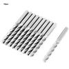 10pcs Carbide CNC 4 Flute Spiral Bit End Mill Cutter 3.175 X 22mm