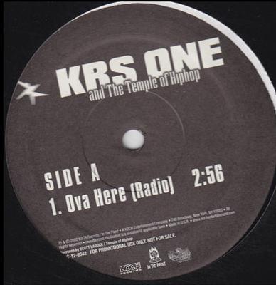 12inch Record KRS-ONE & THE TEMPLE OF HIPHOP - Ova Here KOC128342 Koch Records 2002 US Rap & Hip-Hop/R&B Used