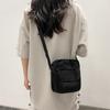 Handytasche Einfarbig Umhängetasche Canvas-Tasche Damen Schultertasche Kleine Tasche