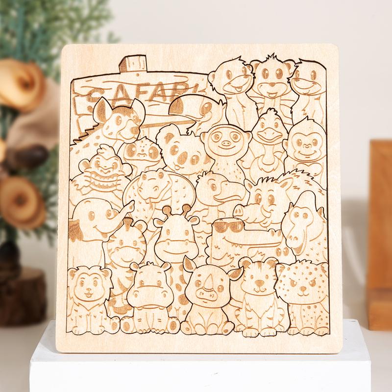 

4 Irregular-Shaped Puzzles - Unique Puzzle Blocks Toy Cultivates Children s Spatial Awareness And Problem-Solving Skills
