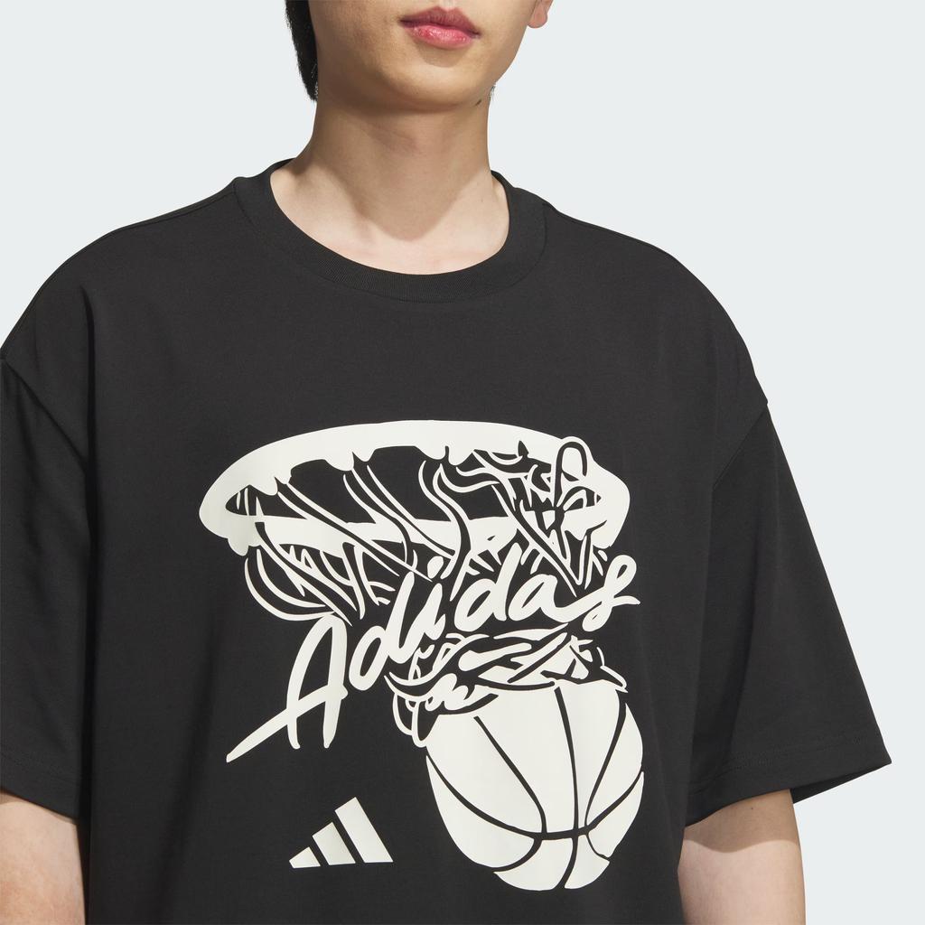 Adidas Basketball Ss25 Hot Shot T-Shirt Unisex Tops KD4293