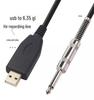 USB to 6.35mm Electric Guitar Recording Cable, USB to XLR Audio Cable, Customizable Options Available