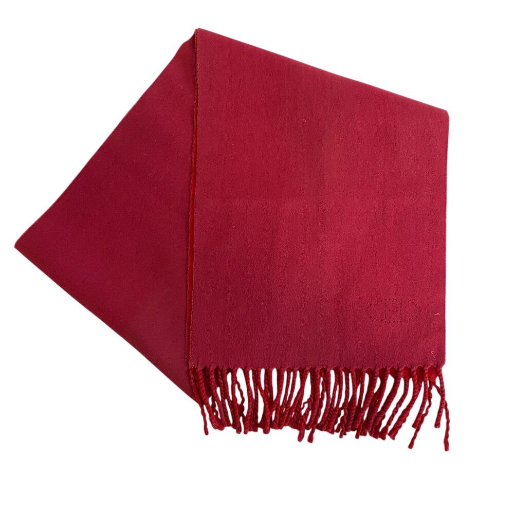 

HERMES cashmere Evelyn Scarf Red cashmere Women Used