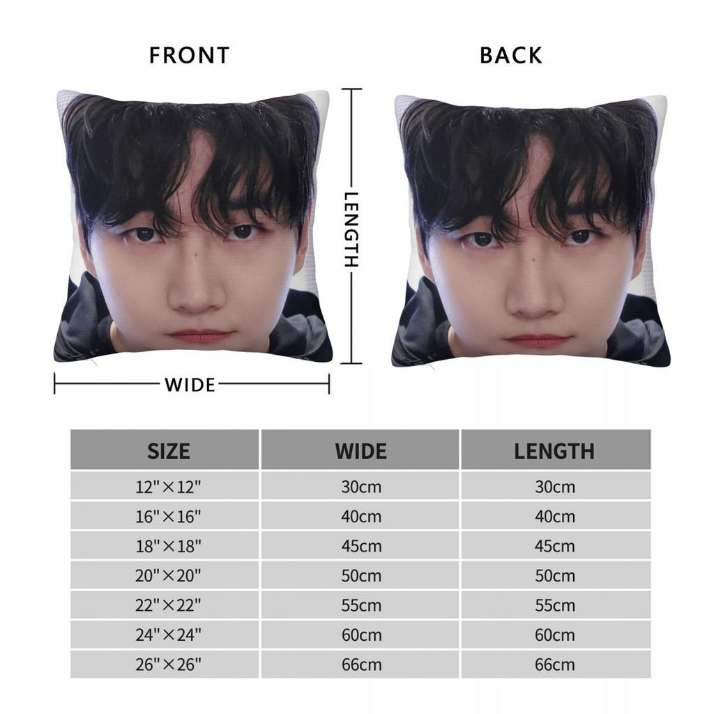 Kpop Lee Junho Korea Square Pillowcase Pillow Cover Cushion Decor Comfort Throw Pillow for Home Sofa