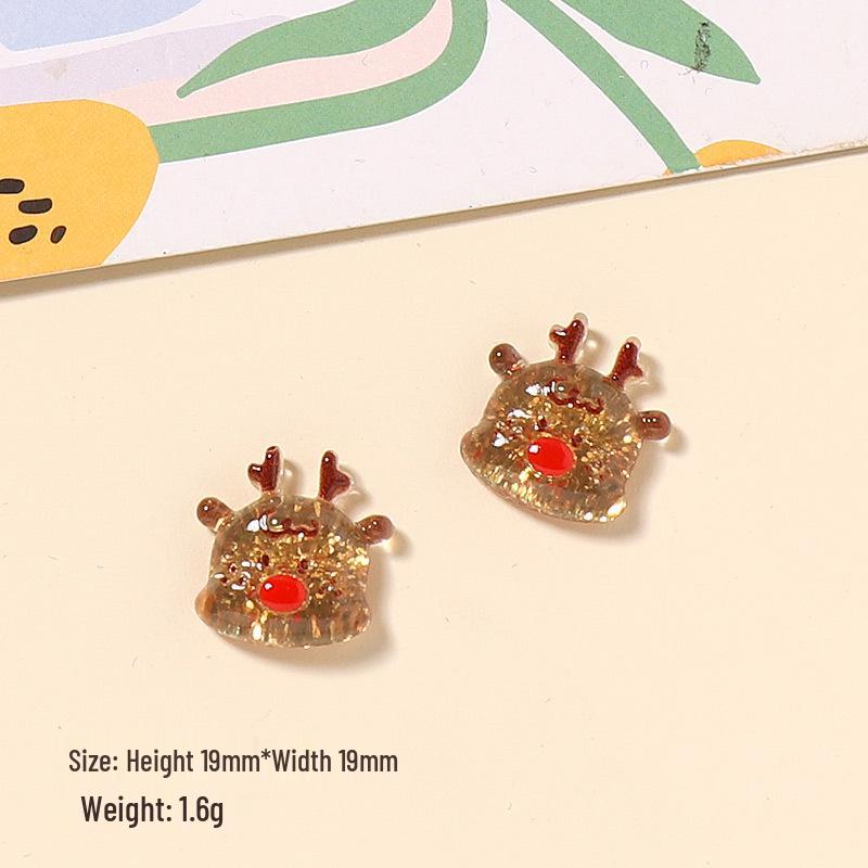 Cartoon Resin Accessories for DIY: Jewelry, Loose Powder, Christmas Glue, Hair Clips, Phone Cases, Shoe Buckles