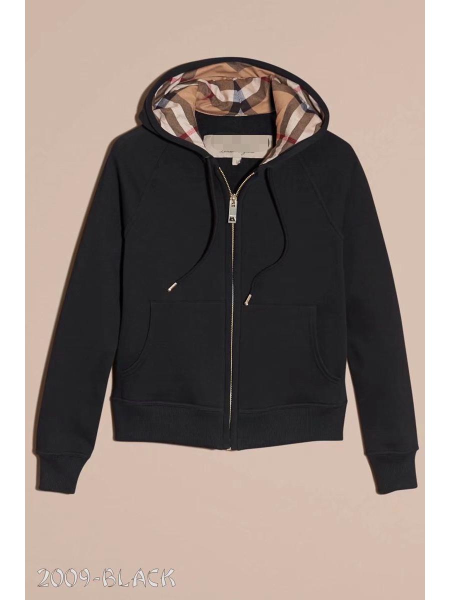 

Высококачественное унисекс худи на молнии в британском стиле с индивидуальной вышивкой - Черное L чёрный