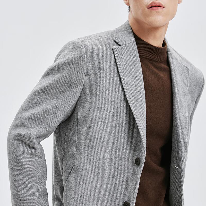 SEPTWOLVES Men's Wool Blend Warm Overcoat