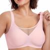 European & American Plus Size Wire-Free Minimizing Bra - Anti-Sag Support