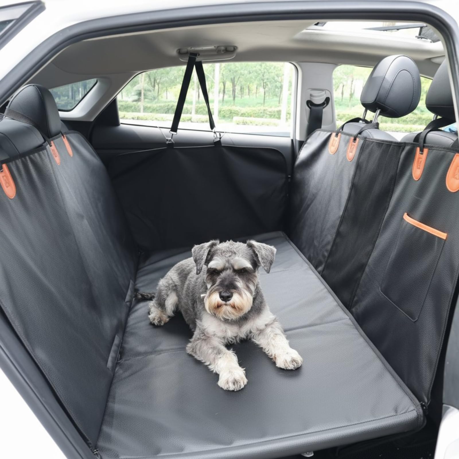 

GIIPET Pet Car Seat Cover for Universal Fit for All Car Suitable for Large Visible Mesh for Rear Suitable for Dogs and 132 x x 55cm Dogs, 8-Layer чёрный