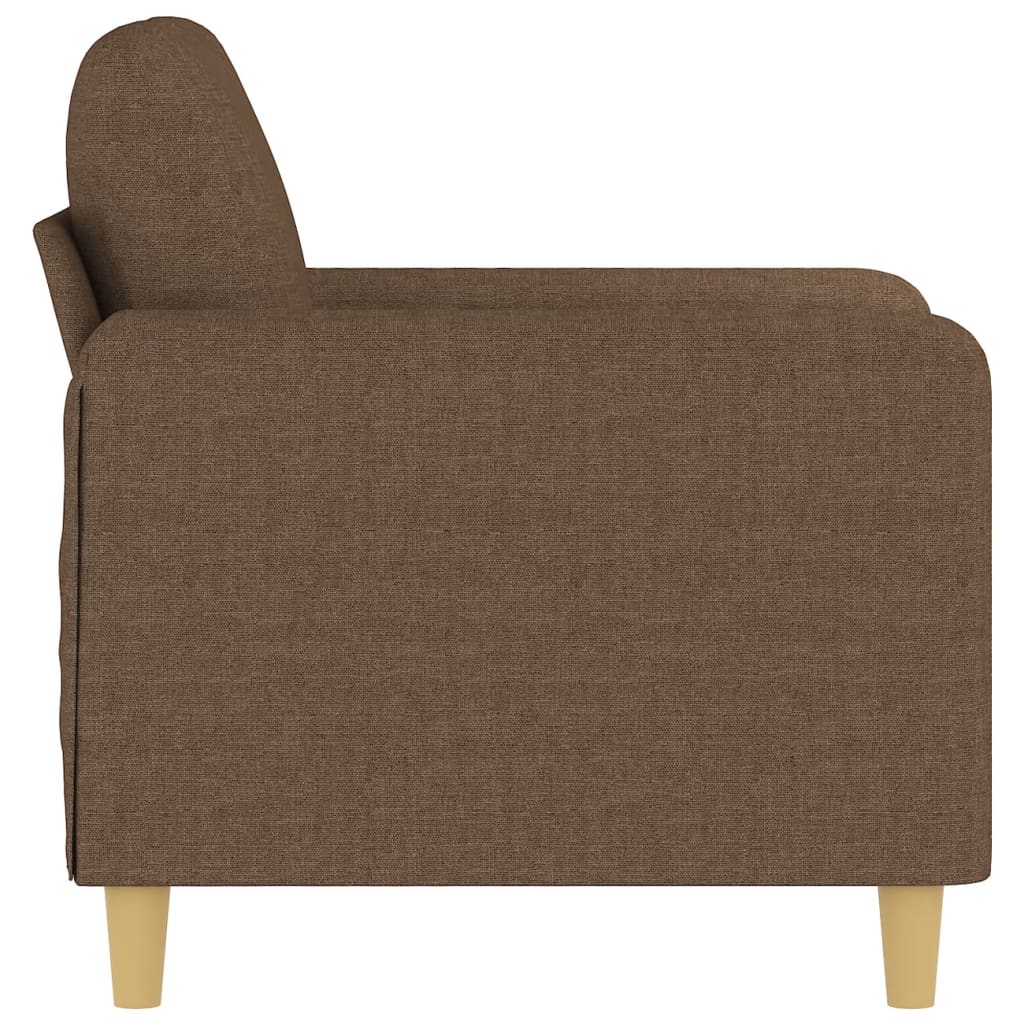 Armchair Brown 60 Cm Fabric