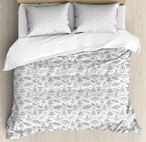 Ufo Duvet Cover Set Bed Decoration First Choice Gift Suitable For Children Boys Girls And Adults Soft Comfortable Breathable