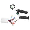 Brushed Motor Speed Controller Throttle Twists Grip Set Comfortable Hand Feeling Throttle Handle Grip 12V 250W