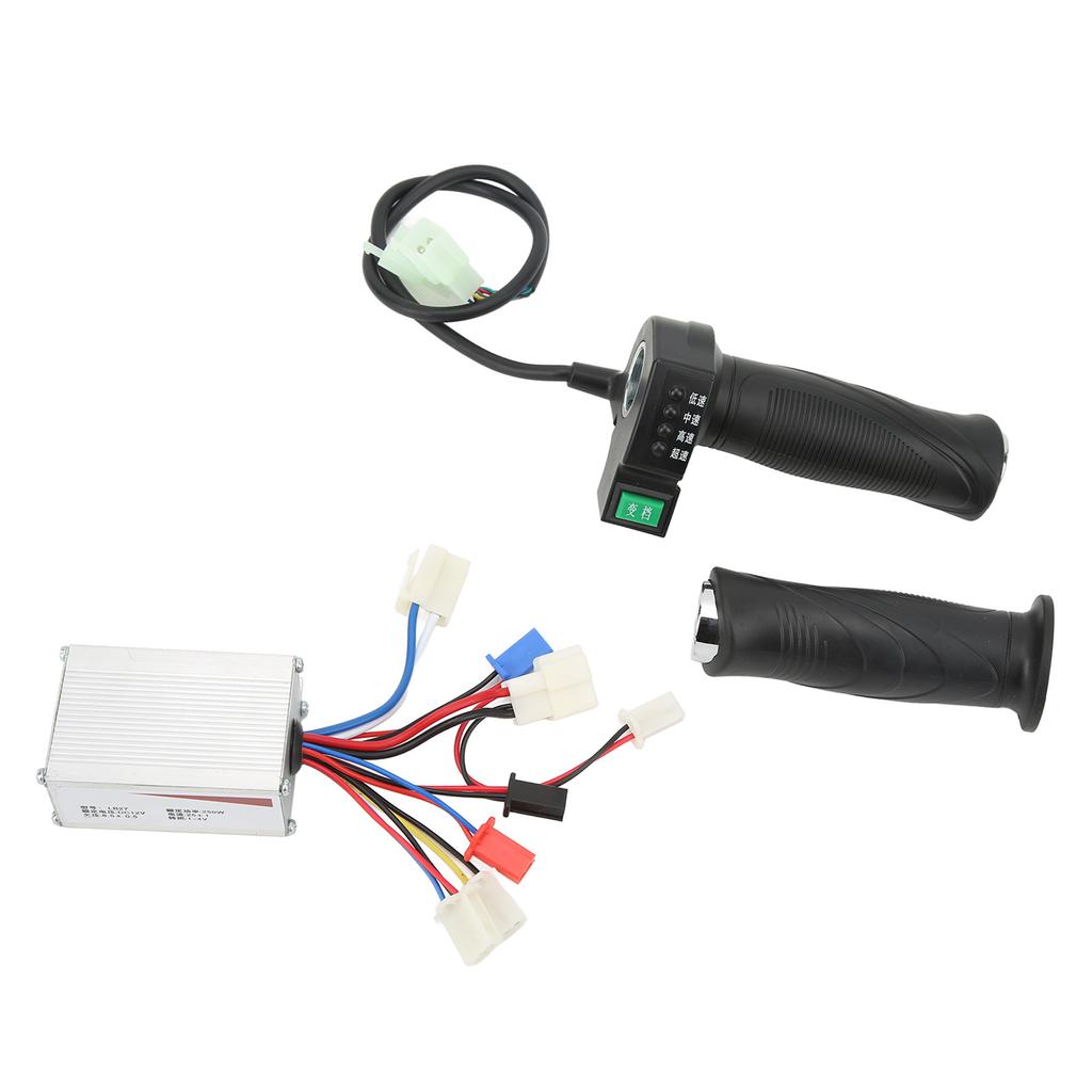 Brushed Motor Speed Controller Throttle Twists Grip Set Comfortable Hand Feeling Throttle Handle Grip 12V 250W