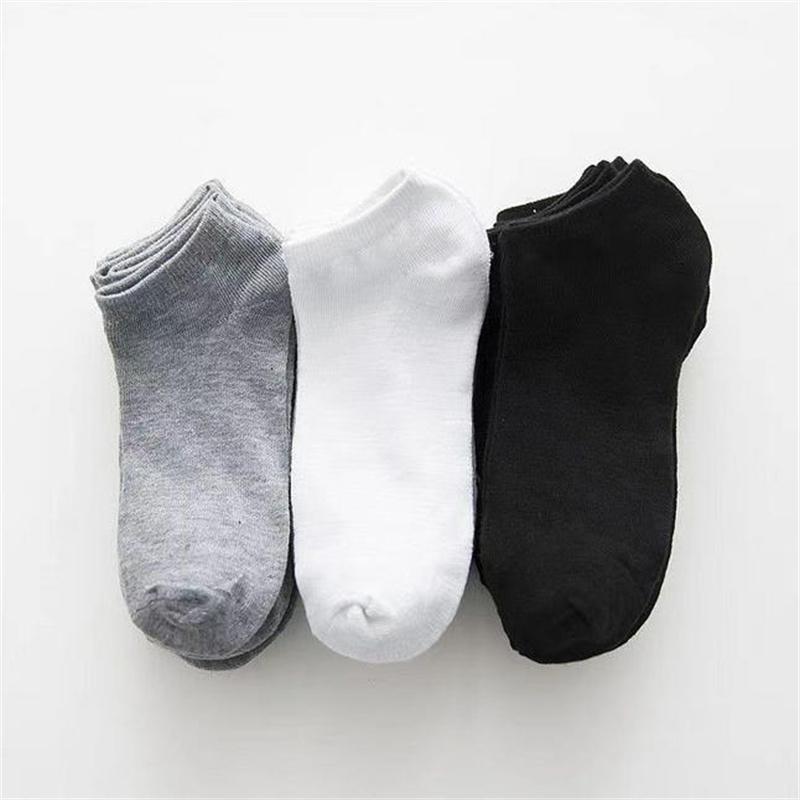 Black Casual Breathable Socks for Women Men Cotton Invisible Low Cut No-show Ankle Socks 5/10/20 Pairs Pack