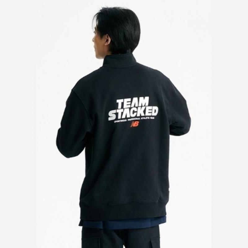 New Balance Sweatshirt Brushed Half Zip Up Sweatshirt Nbncd42933 19