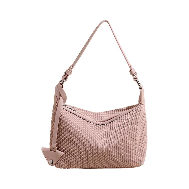 Handmade Woven Bag, Bucket Bag, Crossbody Bag for The Armpit, Commuter Shoulder Bag, Large Capacity Crossbody Bag