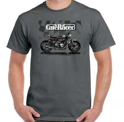 T-shirt Cafe Racer Biker Moto Motard Motocycliste Passionné Indien