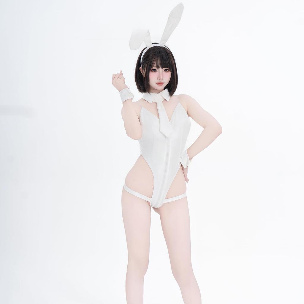 Bunny Girl Sexy Cosplay Reverse Bunny Leotard Rabbit Bunny Little Devil PU Leather Moe Erotic Erotic Underwear Bodyco SM PU Leather Training Cute