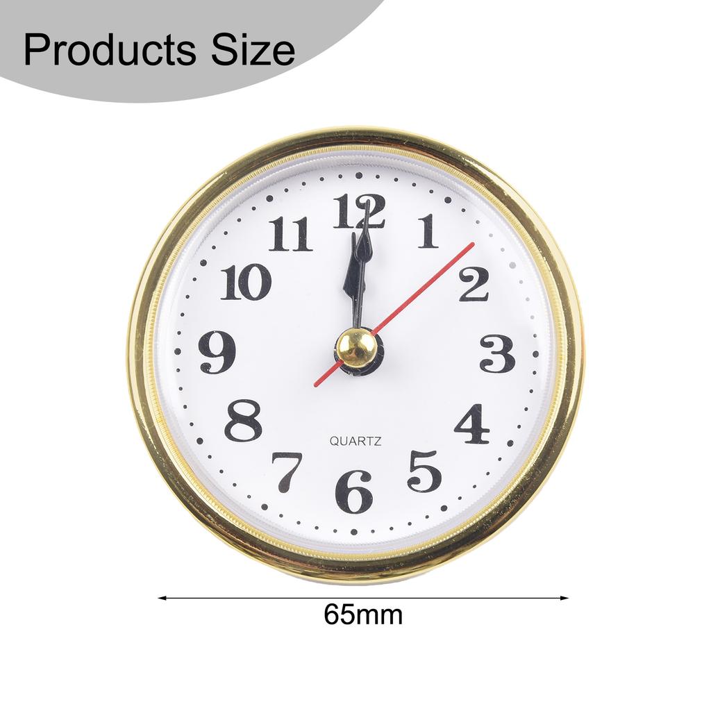 Clock Inserts Quartz Clock Inserts Movement Replacement 65MM DIY For Clock 65mm Diameter Practical Precise Versatile Usage