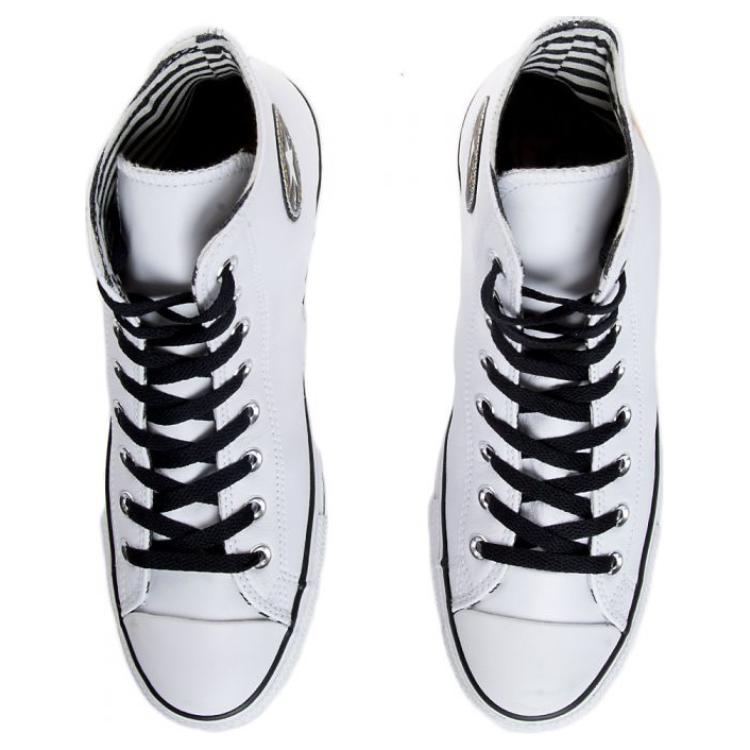 Andy Warhol X Converse CT HI Bequem Vielseitig Rutschfest Langlebig High Top Skateboardschuhe Unisex Sneaker Weiß 149535C