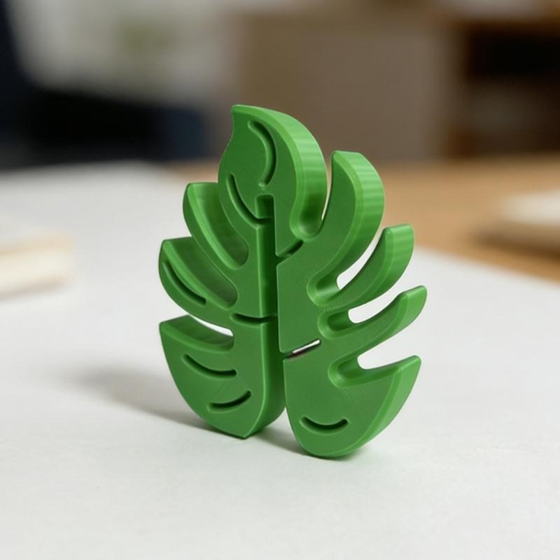 Monstera Deliciosa Plastic Shower Hook With 2 Layers For Hanging Wet Items Hanger For Towels And Robes