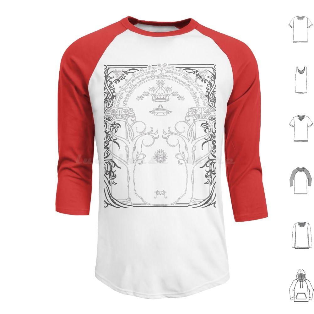 Mountain Door In The Style Of J.r.r.tolkien Hoodie Cotton Long Sleeve Jrrtolien Baggins Smog Dragon Mountain