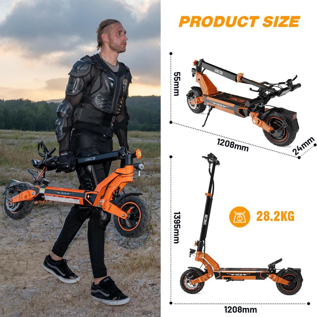 Electric Scooter Foldable KOOLUX 10" 500W Motor City Escooter Top Speed 25Km/h 48V 20.8AH Max Range 90Km Load 150Kg D7