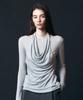 TOWAV Ven Halter Layered Tee_Mute Gray