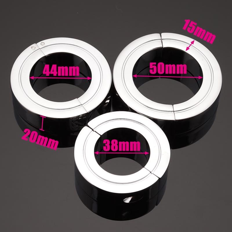 Dreischichtiger Penisring aus Metall, Penisstrecker aus Metall, Verzögerungszeit der Hoden, Verbesserung der Erektion, Bondage, Ejakulation, Sexspielzeug für Männer 18