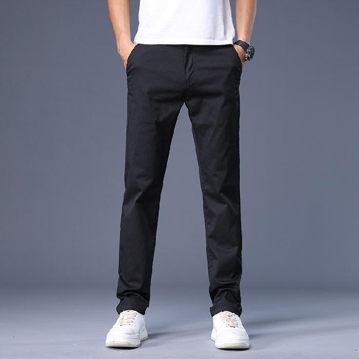 Spring and Summer Popular Casual Pants Loose Versatile Light Business Solid Color Long Pants Trendy Straight Men's Casual Pants