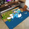 1pc Moonlit Smurf Romance Carpet for Playroom Bedroom Living Room Sofa Home Decor,kids Game Area Rug Non-slip Floor Mat Y723105