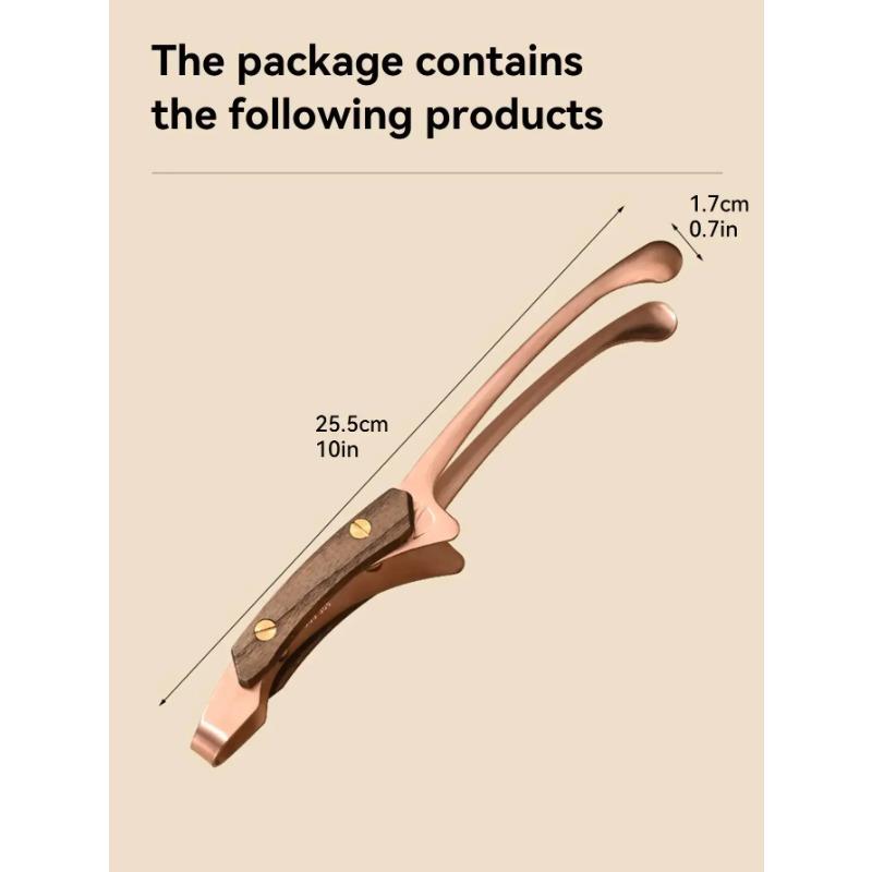 Grillzange - Hitzebeständige Rutschfeste BBQ Lebensmittelklemme, Grillwerkzeug aus Edelstahl für Steak/Backen/Camping