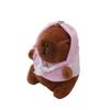 Adorable Capybara Pendant Plush Toy for Desktop Ornaments and Keychain Bag Hanging Ornament