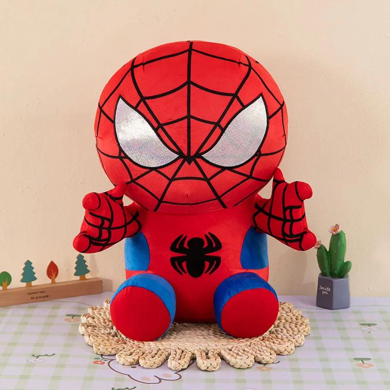 

25см Фигурка персонажа Человек-Паук из мультфильма «Мстители» Marvel Наполнитель Плюшевые Наборы Игрушек Кавайные Милые Мягкие Куклы Детские Рождественские Праздничные Подарки