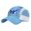 SIQITECH Summer Mesh Soccer Cap for Elementary School Ages UV Sun Cute Character Perfect for Field and Sports Blue Kids, Students, Boys, 5-12,