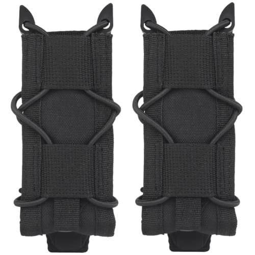 MILQUEST "TACO Style" Magazine Pouch for Handguns from Single Column to Desert Eagle, MP7, and More, Compatible with MOLLE Belts, Airsoft, and Cordura